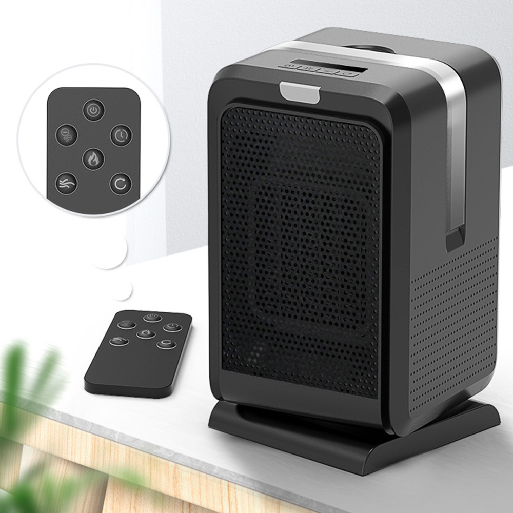 1000W Cool Warm Dual-Purpose Electric Heater, Portable Home Office Smart Air Heater, Silent Shaking Head, Remote Control, EU Plug - White 1000W Cool Warm Dual-Purpose Electric Heater, Portable Home Office Smart Air Heater, Silent Shaking Head, Remote Control, EU Plug - White -Room 1000W Cool Warm Dual Purpose Electric Heater White 517913 2