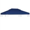 2-Tier Gazebo Top Cover 310 G/m² 4x3 M Blue