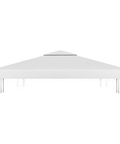 2-Tier Gazebo Top Cover 310 G/m² 4x3 M White -Room 2 Tier Gazebo Top Cover 310 g m 4x3 m White 434818 5