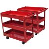 2 X Workshop Tool Trolley 100 Kg 3 Shelves -Room 2 x Workshop Tool Trolley 100 kg 3 Shelves 446145 0