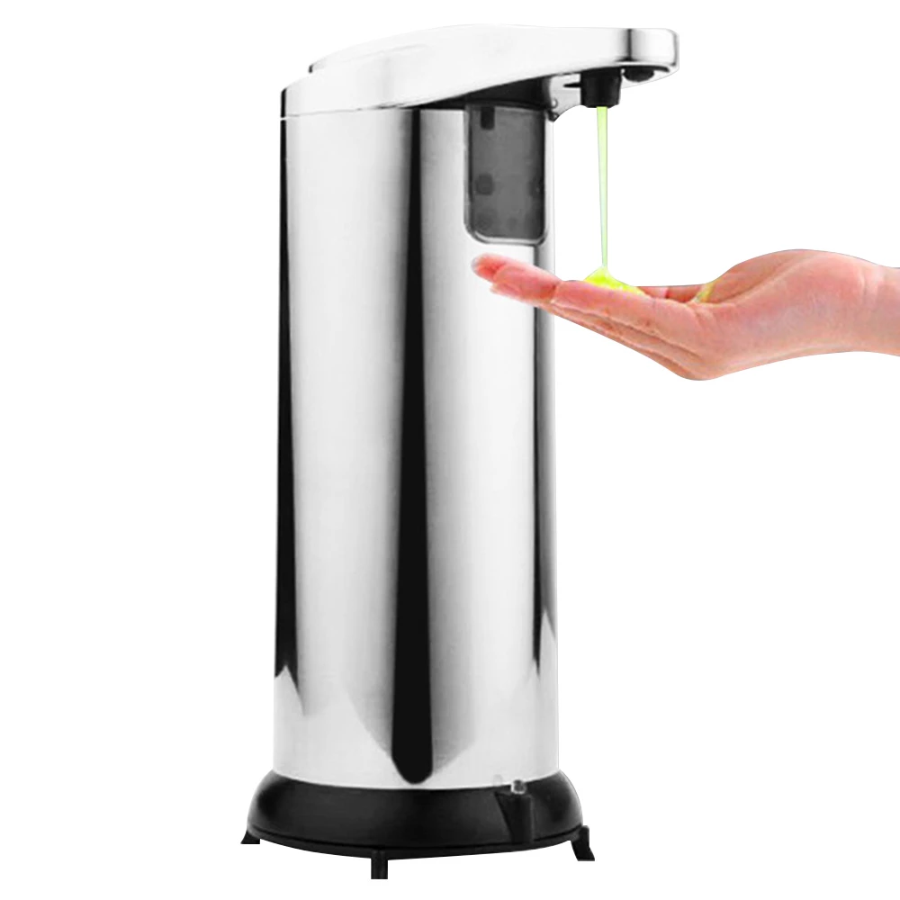 250ML Stainless Automatic Infrared Sensor Hand Sanitizer Soap Dispenser - Silver - Image 3