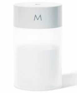 260ML Air Humidifier Ultrasonic Mini Aromatherapy Diffuser Portable Sprayer USB Essential Oil Atomizer LED Lamp - White