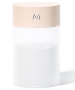 260ML Air Humidifier Ultrasonic Mini Aromatherapy Diffuser Portable Sprayer USB Essential Oil Atomizer LED Lamp - Pink