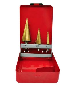 3-Piece HSS Step Drill Set