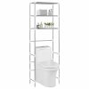 3-Tier Storage Rack Over Toilet Silver 53x28x169 Cm -Room 3 Tier Storage Rack over Toilet Silver 53x28x169 cm 439677 0