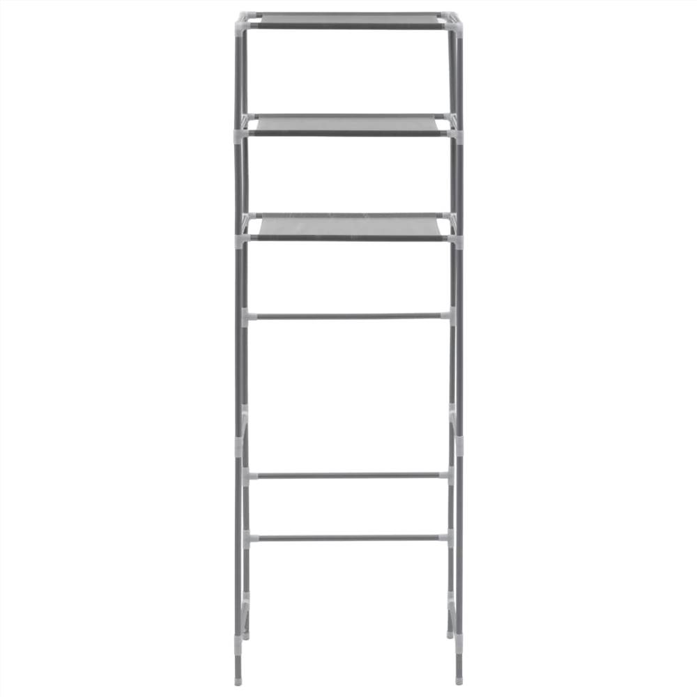 3-Tier Storage Rack over Toilet Silver 53x28x169 cm 3-Tier Storage Rack Over Toilet Silver 53x28x169 Cm -Room 3 Tier Storage Rack over Toilet Silver 53x28x169 cm 439677 2