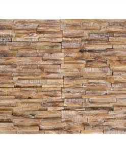 3D Wall Cladding Panels 10 Pcs 1.01 M² Solid Teak Wood