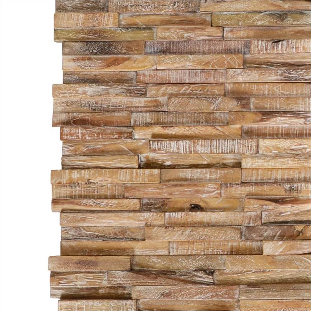 3D Wall Cladding Panels 10 pcs 1.01 m² Solid Teak Wood 3D Wall Cladding Panels 10 Pcs 1.01 M² Solid Teak Wood -Room 3D Wall Cladding Panels 10 pcs 1 01 m Solid Teak Wood 473806 1