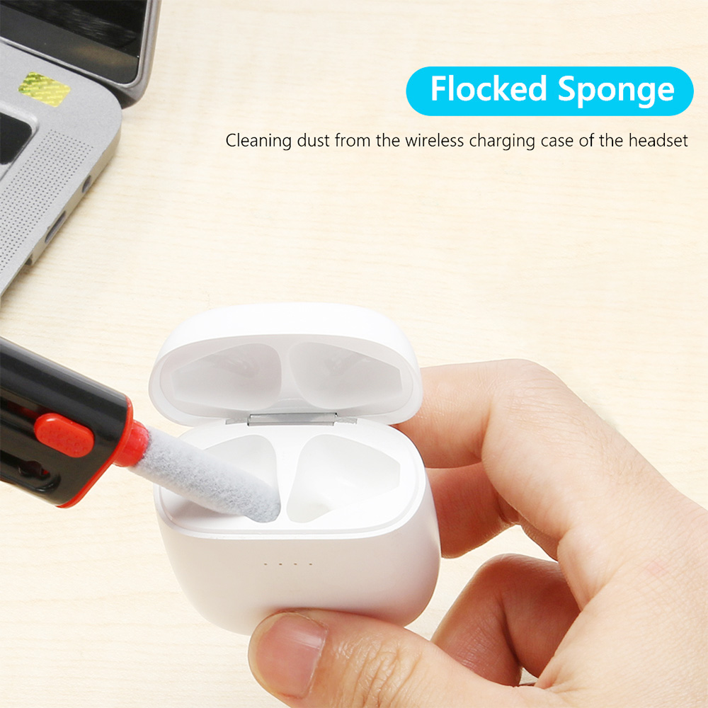 4 in 1 Bluetooth Earphone Cleaning Pen Kit, Telescopic Pen Computer Keyboard Cleaning Brush Dust Remover - Red 4 In 1 Bluetooth Earphone Cleaning Pen Kit, Telescopic Pen Computer Keyboard Cleaning Brush Dust Remover - Red -Room 4 in 1 Bluetooth Earphone Cleaning Pen Kit Red 508969 2