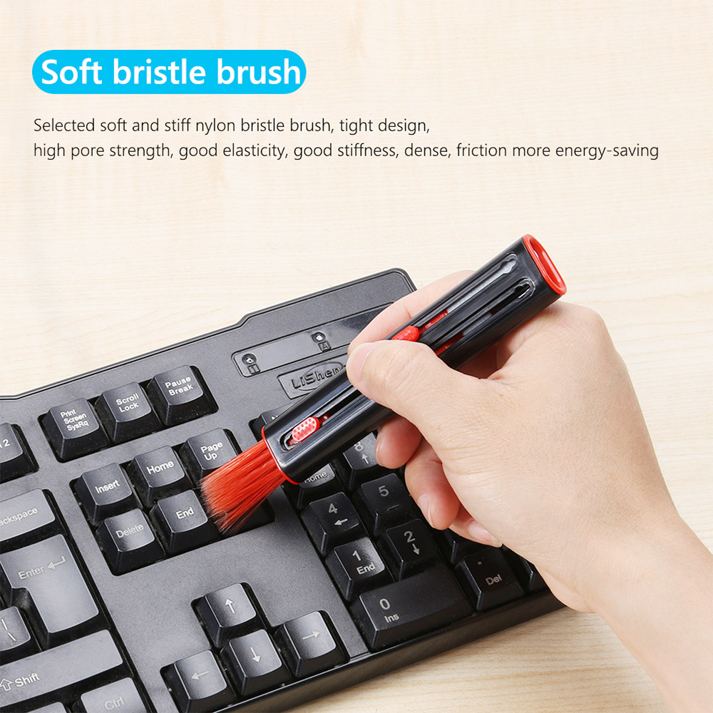 4 in 1 Bluetooth Earphone Cleaning Pen Kit, Telescopic Pen Computer Keyboard Cleaning Brush Dust Remover - Red 4 In 1 Bluetooth Earphone Cleaning Pen Kit, Telescopic Pen Computer Keyboard Cleaning Brush Dust Remover - Red -Room 4 in 1 Bluetooth Earphone Cleaning Pen Kit Red 508969 3