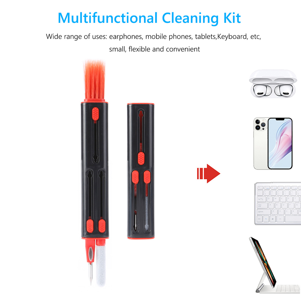 4 in 1 Bluetooth Earphone Cleaning Pen Kit, Telescopic Pen Computer Keyboard Cleaning Brush Dust Remover - White 4 In 1 Bluetooth Earphone Cleaning Pen Kit, Telescopic Pen Computer Keyboard Cleaning Brush Dust Remover - White -Room 4 in 1 Bluetooth Earphone Cleaning Pen Kit White 508971 5