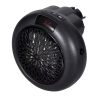 400W Electric Fan Heater, Mini Portable Round Air Heater, Ceramic Heating Element Desktop Winter Warmer, LED Display - Black -Room 400W Electric Fan Heater Black 517433 0