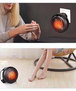 400W Electric Fan Heater, Mini Portable Round Air Heater, Ceramic Heating Element Desktop Winter Warmer, LED Display - White 4 400W Electric Fan Heater, Mini Portable Round Air Heater, Ceramic Heating Element Desktop Winter Warmer, LED Display - White -Room 400W Electric Fan Heater White 517434 2