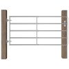 5 Bar Field Gate Steel (95-170)x90 Cm Silver 1 5 Bar Field Gate Steel (95-170)x90 Cm Silver -Room 5 Bar Field Gate Steel 95 170 x90 cm Silver 452332 0