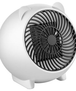 500W Mini PTC Electric Fan Heater Winter Indoor Air Warmer - White