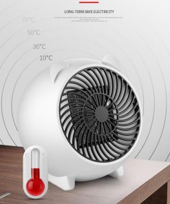 500W Mini PTC Electric Fan Heater Winter Indoor Air Warmer - White 4 500W Mini PTC Electric Fan Heater Winter Indoor Air Warmer - White -Room 500w electric fan heater white 1571992013129