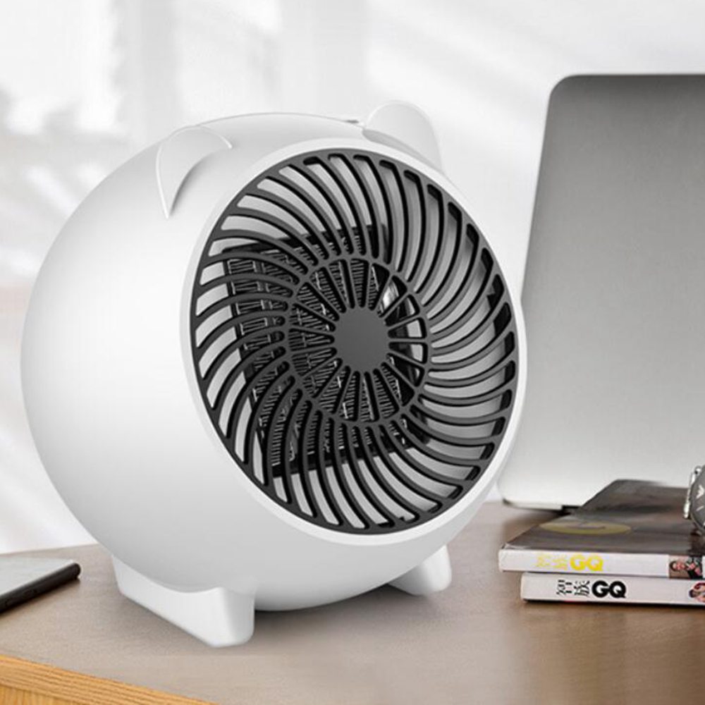 500W Mini PTC Electric Fan Heater Winter Indoor Air Warmer - White 500W Mini PTC Electric Fan Heater Winter Indoor Air Warmer - White -Room 500w electric fan heater white 1571992013779