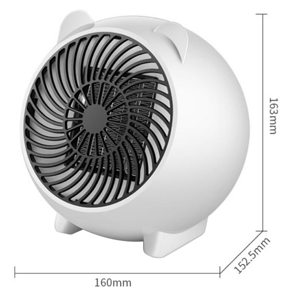 500W Mini PTC Electric Fan Heater Winter Indoor Air Warmer - White 500W Mini PTC Electric Fan Heater Winter Indoor Air Warmer - White -Room 500w electric fan heater white 1571992014068