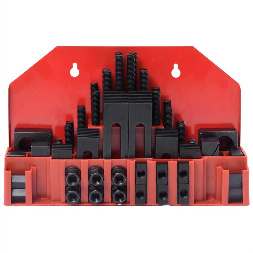 58 Pieces Clamping Set Steel T Slot M12 58 Pieces Clamping Set Steel T Slot M12 -Room 58 Pieces Clamping Set Steel T Slot M12 450184 1