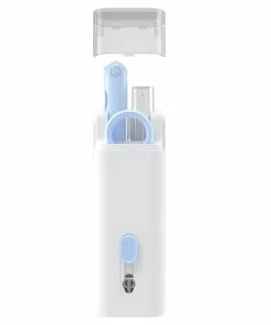 7 In 1 Computer Keyboard Cleaner Brush Kit, Earphone Cleaning Pen Keycap Puller Dust Remover Tool Kit - Blue