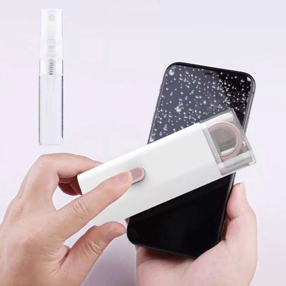 7 In 1 Computer Keyboard Cleaner Brush Kit, Earphone Cleaning Pen Keycap Puller Dust Remover Tool Kit - Blue - Image 4