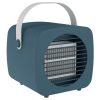 Air Cooler Small Air Conditioner Fan Spray Humidification Refrigeration Aromatherapy Cooling Fan - Blue 2 Air Cooler Small Air Conditioner Fan Spray Humidification Refrigeration Aromatherapy Cooling Fan - Blue -Room Air Cooler Small Air Conditioner Fan Blue 510143 0