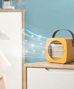 Air Cooler Small Air Conditioner Fan Spray Humidification Refrigeration Aromatherapy Cooling Fan - Orange -Room Air Cooler Small Air Conditioner Fan Orange 510144 2
