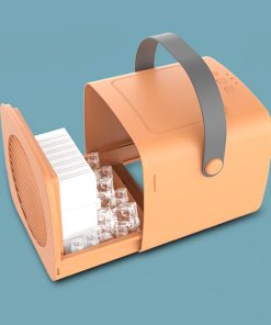 Air Cooler Small Air Conditioner Fan Spray Humidification Refrigeration Aromatherapy Cooling Fan - Orange -Room Air Cooler Small Air Conditioner Fan Orange 510144 4