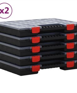 Assortment Boxes 10 Pcs 40x30x5 Cm Polypropylene