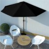 Balcony Parasol With Aluminium Pole Black 300x150x253 Cm Half 1 Balcony Parasol With Aluminium Pole Black 300x150x253 Cm Half -Room Balcony Parasol with Aluminium Pole Black 300x150x253 cm Half 456358 0