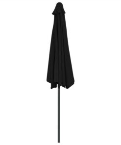Balcony Parasol With Aluminium Pole Black 300x150x253 Cm Half 6 Balcony Parasol With Aluminium Pole Black 300x150x253 Cm Half -Room Balcony Parasol with Aluminium Pole Black 300x150x253 cm Half 456358 4