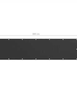 Balcony Screen Anthracite 75x300 Cm Oxford Fabric 6 Balcony Screen Anthracite 75x300 Cm Oxford Fabric -Room Balcony Screen Anthracite 75x300 cm Oxford Fabric 457001 4