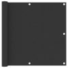 Balcony Screen Anthracite 90x500 Cm Oxford Fabric 1 Balcony Screen Anthracite 90x500 Cm Oxford Fabric -Room Balcony Screen Anthracite 90x500 cm Oxford Fabric 457000 0