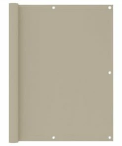 Balcony Screen Beige 120x300 Cm Oxford Fabric