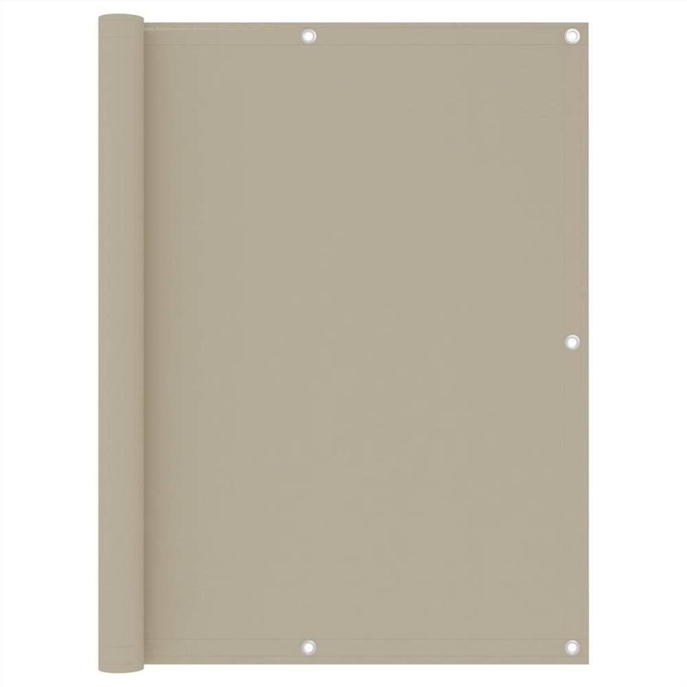 Balcony Screen Beige 120x300 cm Oxford Fabric Balcony Screen Beige 120x300 Cm Oxford Fabric -Room Balcony Screen Beige 120x300 cm Oxford Fabric 456949 0