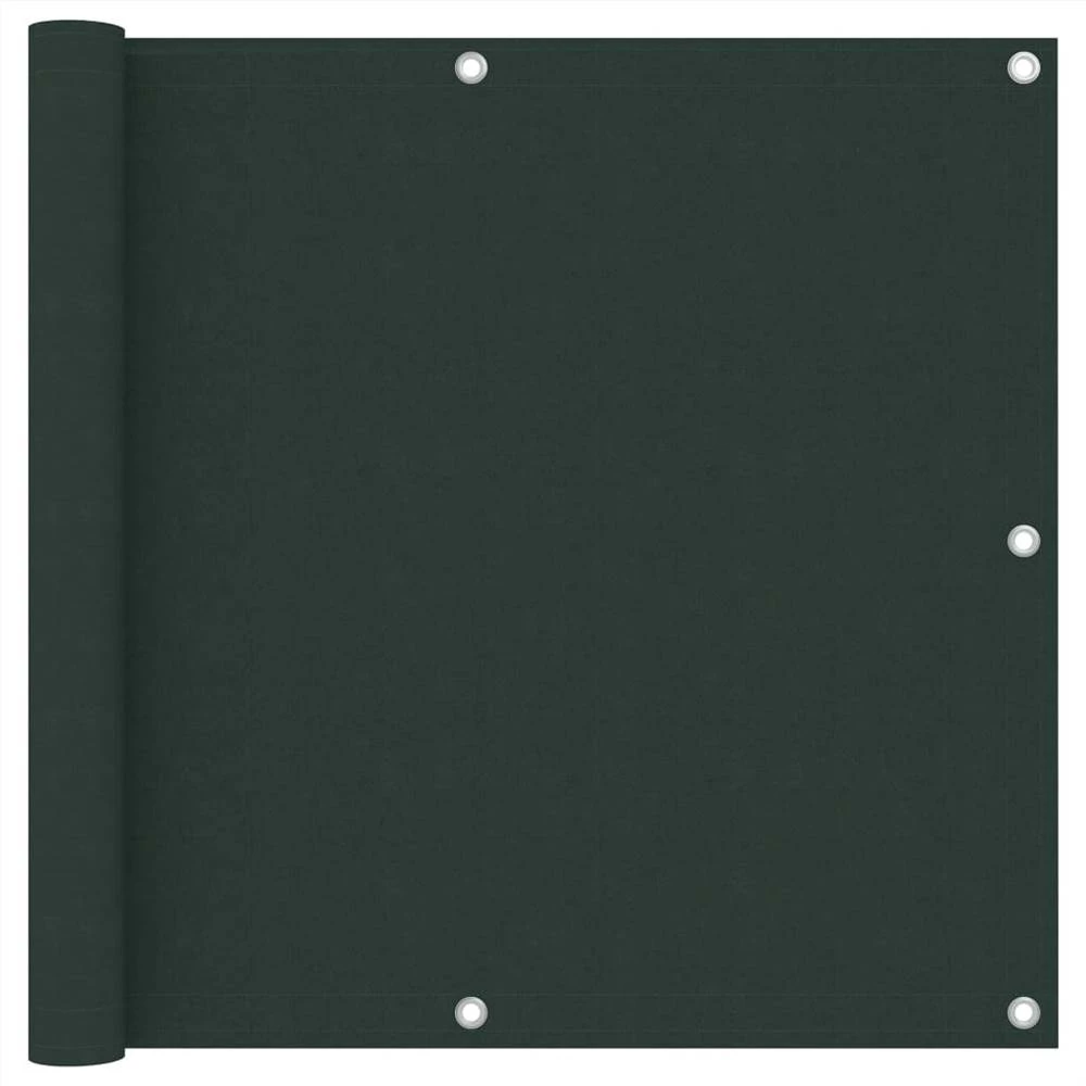 Balcony Screen Dark Green 90x300 Cm Oxford Fabric