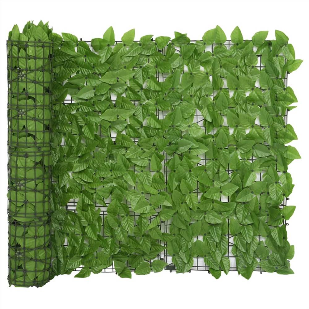 Balcony Screen with Green Leaves 600x100 cm Balcony Screen With Green Leaves 600x100 Cm -Room Balcony Screen with Green Leaves 600x100 cm 460619 0