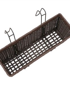Balcony Trapezoid Rattan Planter Set 50 Cm 2 Pcs Brown 7 Balcony Trapezoid Rattan Planter Set 50 Cm 2 Pcs Brown -Room Balcony Trapezoid Rattan Planter Set 50 cm 2 pcs Brown 437311 5