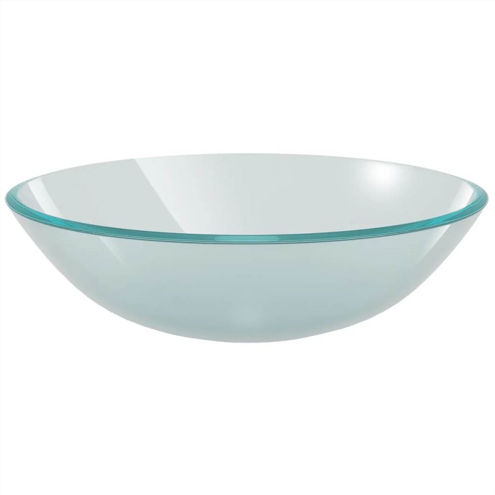 Basin Tempered Glass 42 cm Frosted Basin Tempered Glass 42 Cm Frosted -Room Basin Tempered Glass 42 cm Frosted 452036 1