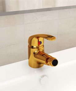 Bathroom Bidet Mixer Tap Gold 13x12 Cm