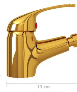 Bathroom Bidet Mixer Tap Gold 13x12 Cm -Room Bathroom Bidet Mixer Tap Gold 13x12 cm 462229 4