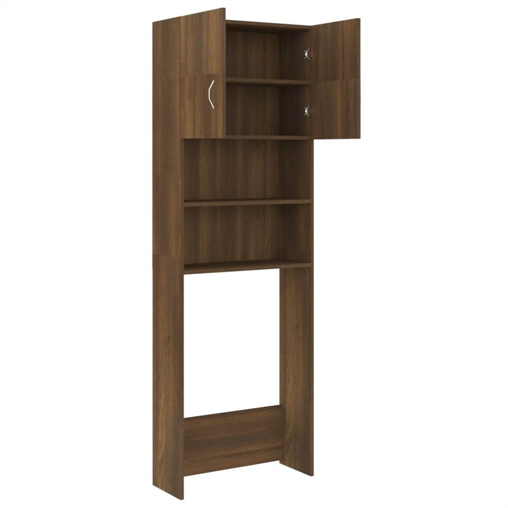 Bathroom Cabinet Brown Oak 64x25.5x190 cm Bathroom Cabinet Brown Oak 64x25.5x190 Cm -Room Bathroom Cabinet Brown Oak 64x25 5x190 cm 509536 4