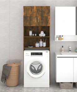 Bathroom Cabinet Smoked Oak 64x25.5x190 Cm -Room Bathroom Cabinet Smoked Oak 64x25 5x190 cm 510759 5