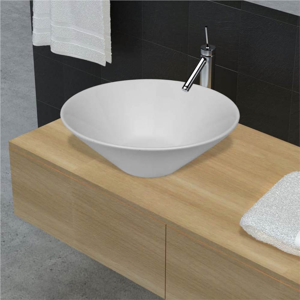 Bathroom Porcelain Ceramic Sink Art Basin Bowl White Bathroom Porcelain Ceramic Sink Art Basin Bowl White -Room Bathroom Porcelain Ceramic Sink Art Basin Bowl White 439667 0