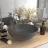 Bathroom Sink Ceramic Dark Grey Round 2 Bathroom Sink Ceramic Dark Grey Round -Room Bathroom Sink Ceramic Dark Grey Round 452227 0