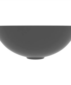 Bathroom Sink Ceramic Dark Grey Round -Room Bathroom Sink Ceramic Dark Grey Round 452227 2