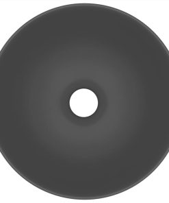 Bathroom Sink Ceramic Dark Grey Round -Room Bathroom Sink Ceramic Dark Grey Round 452227 3