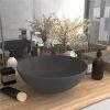 Bathroom Sink Ceramic Light Grey Round -Room Bathroom Sink Ceramic Light Grey Round 456547 0