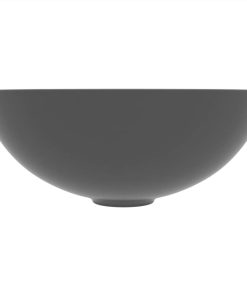 Bathroom Sink Ceramic Light Grey Round -Room Bathroom Sink Ceramic Light Grey Round 456547 2