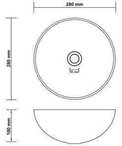Bathroom Sink Ceramic Matt Black Round -Room Bathroom Sink Ceramic Matt Black Round 451669 5